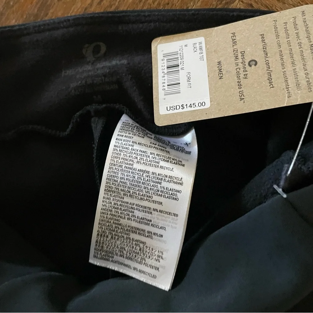 NWT Pearl Izumi Amfib tights black medium - Picture 5 of 9